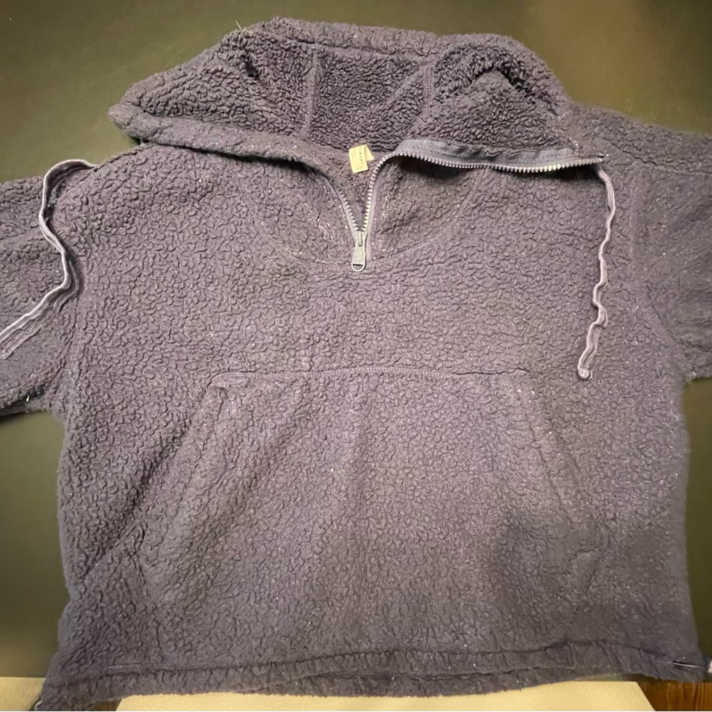 Fp Movement By Free People Navy Sherpa Jacket